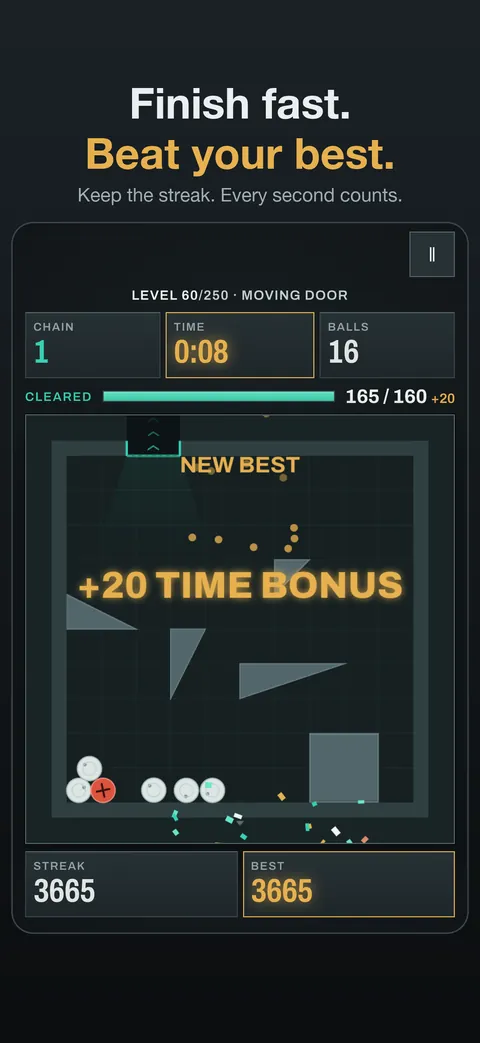 Finish fast and beat your best streak