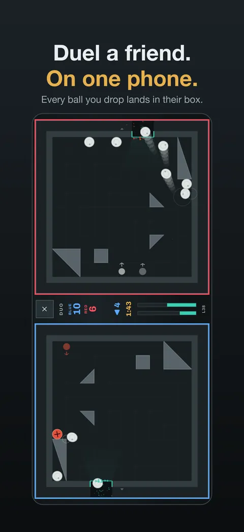 Duel a friend on one phone